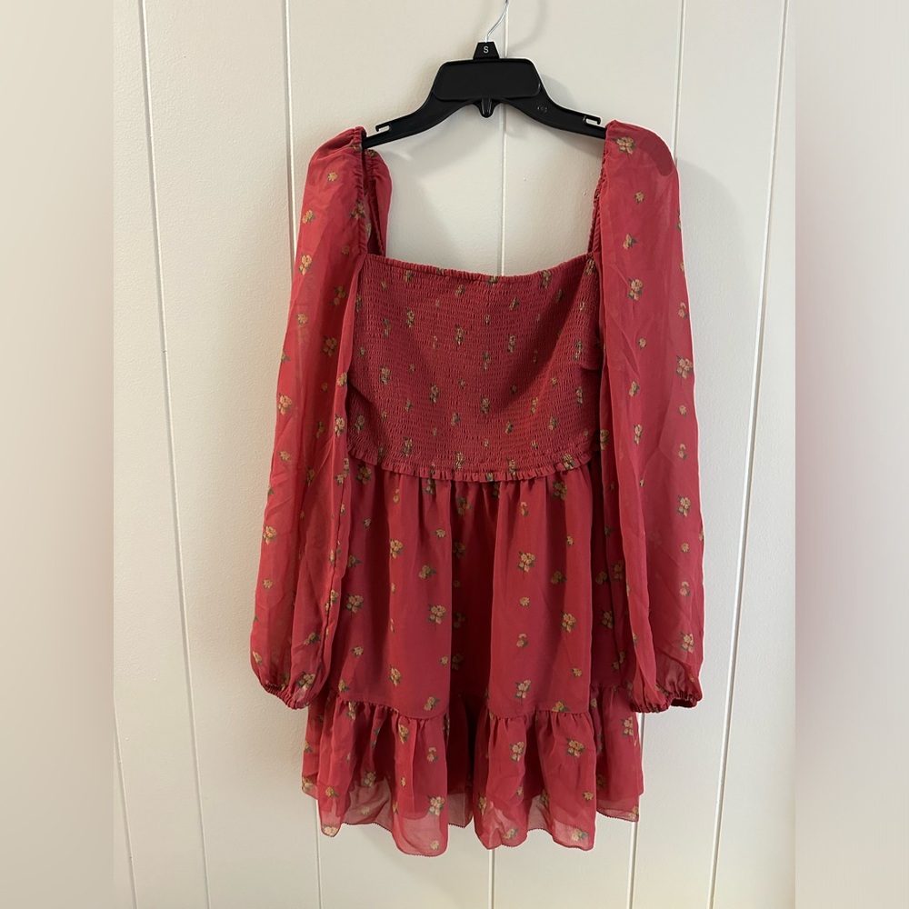 NWT Aritzia Wilfred mini ruffle dress